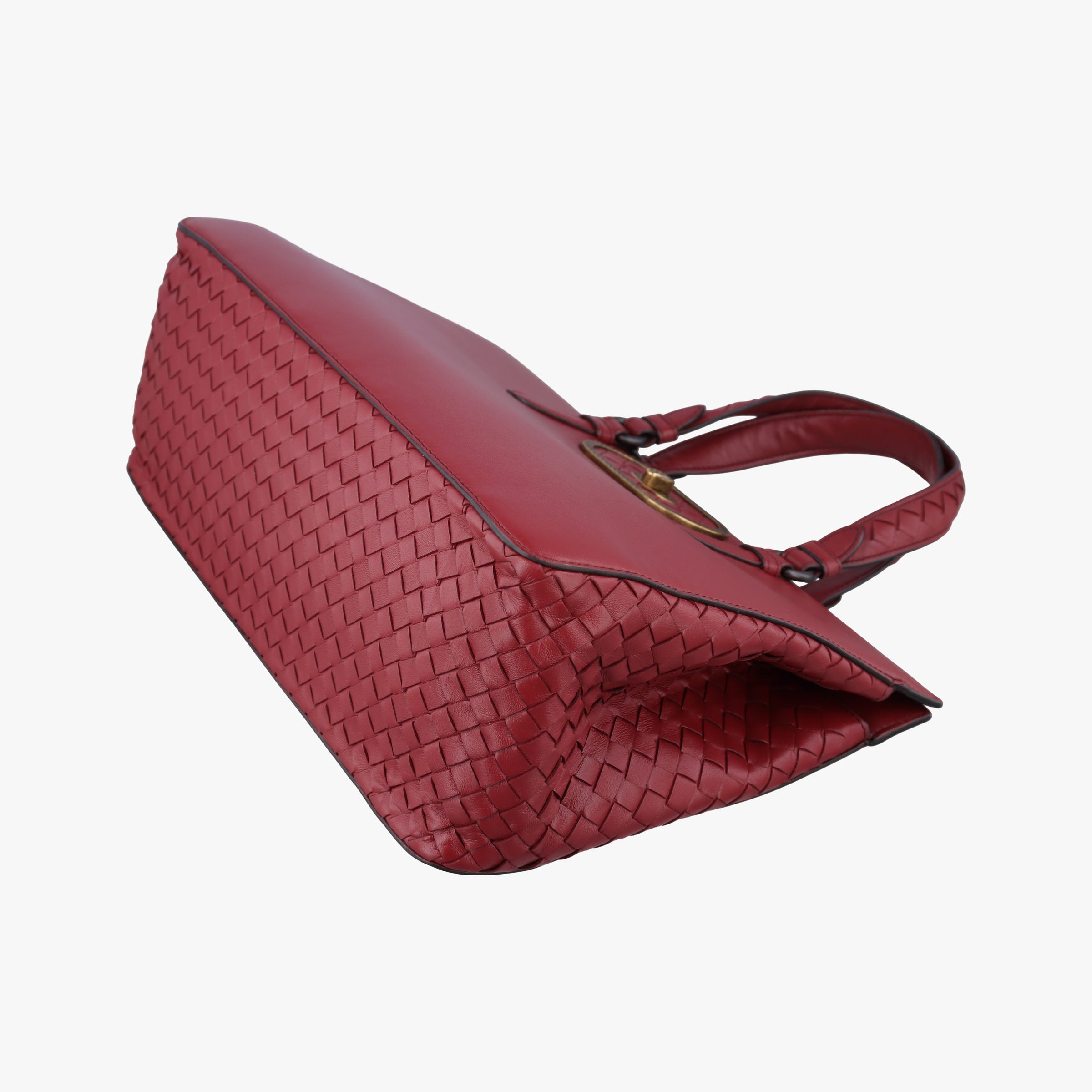 Intrecciato Ellitica Red lambskin B07612356Aイントレチャート エリティカ レッド ラムスキン B07612356A