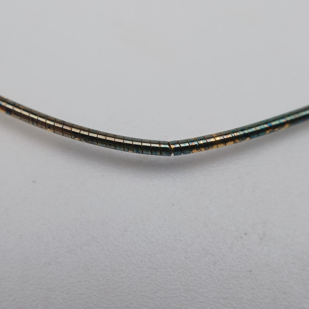 Pre-owned Hermes Pop H Golden×Blue GP necklace | stylenewstar