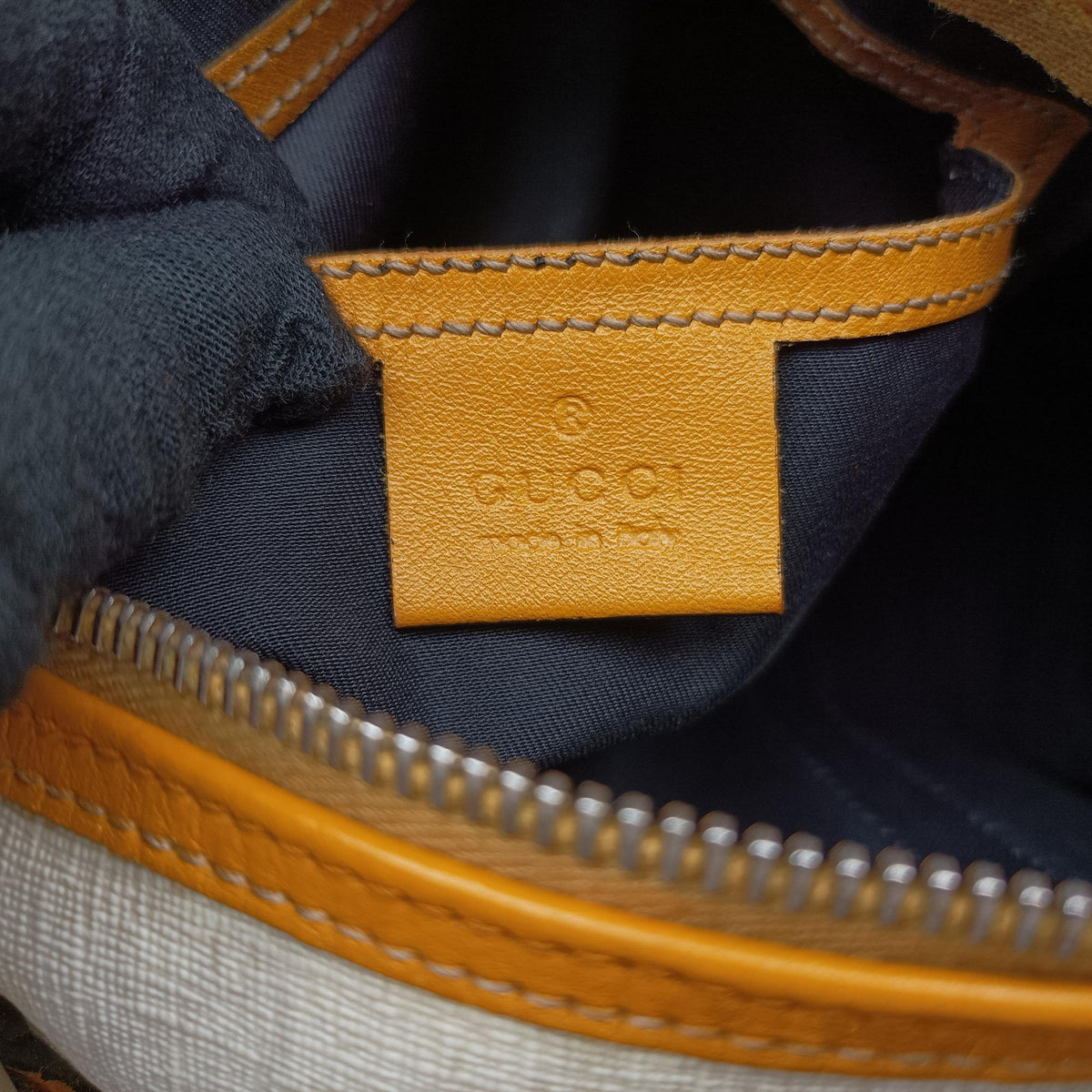 GG Plus GG Supreme Yellow×White PVC coated canvas 193604 C2495744GGプラス GGスプリーム イエロー×ホワイト PVCコーティングキャンバス 193604 C2495744