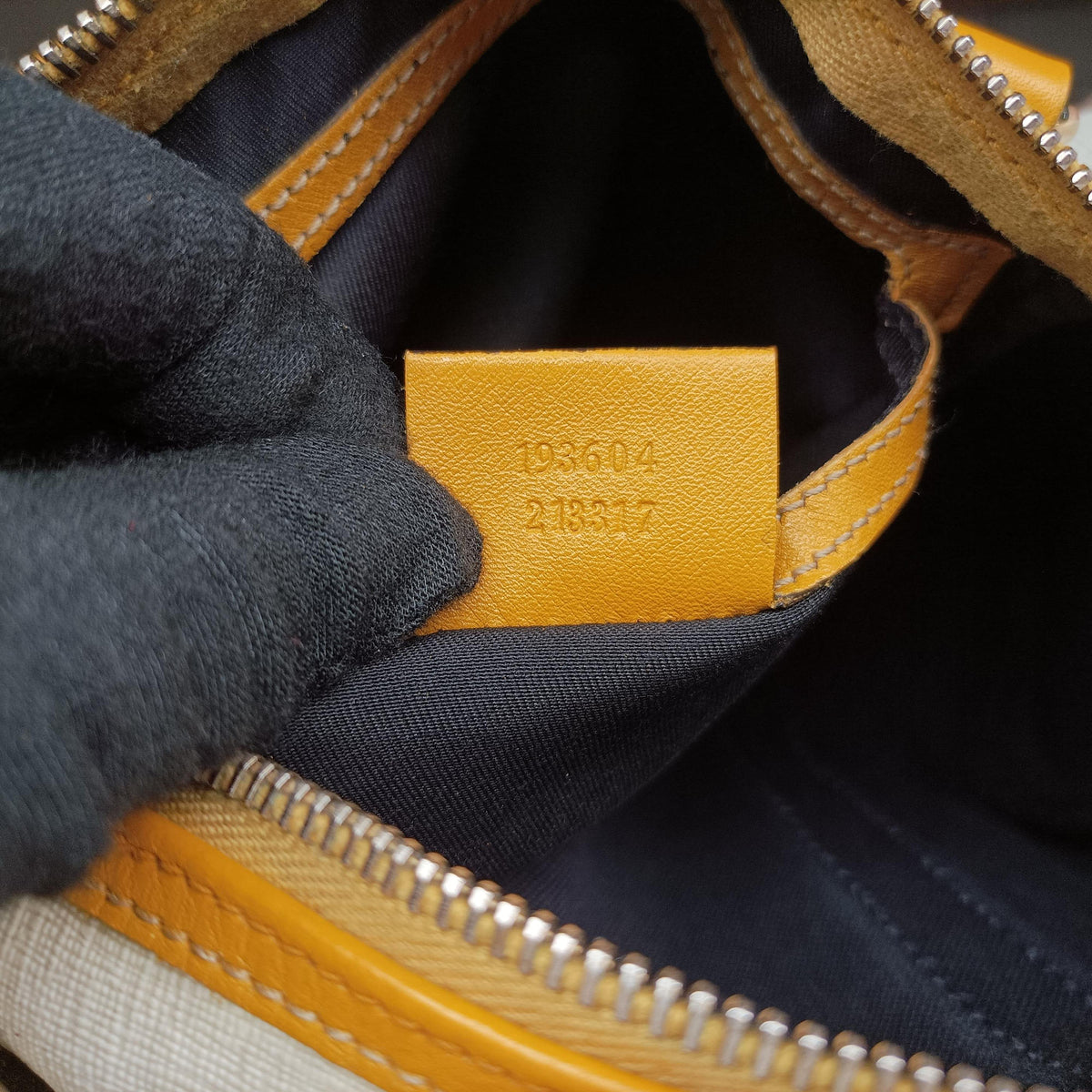GG Plus GG Supreme Yellow×White PVC coated canvas 193604 C2495744GGプラス GGスプリーム イエロー×ホワイト PVCコーティングキャンバス 193604 C2495744