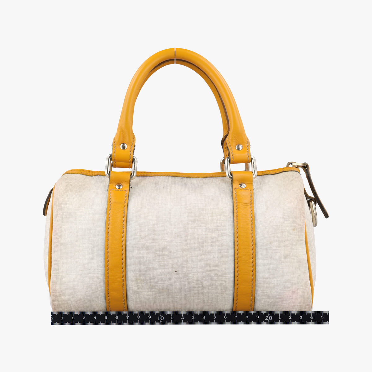 GG Plus GG Supreme Yellow×White PVC coated canvas 193604 C2495744GGプラス GGスプリーム イエロー×ホワイト PVCコーティングキャンバス 193604 C2495744