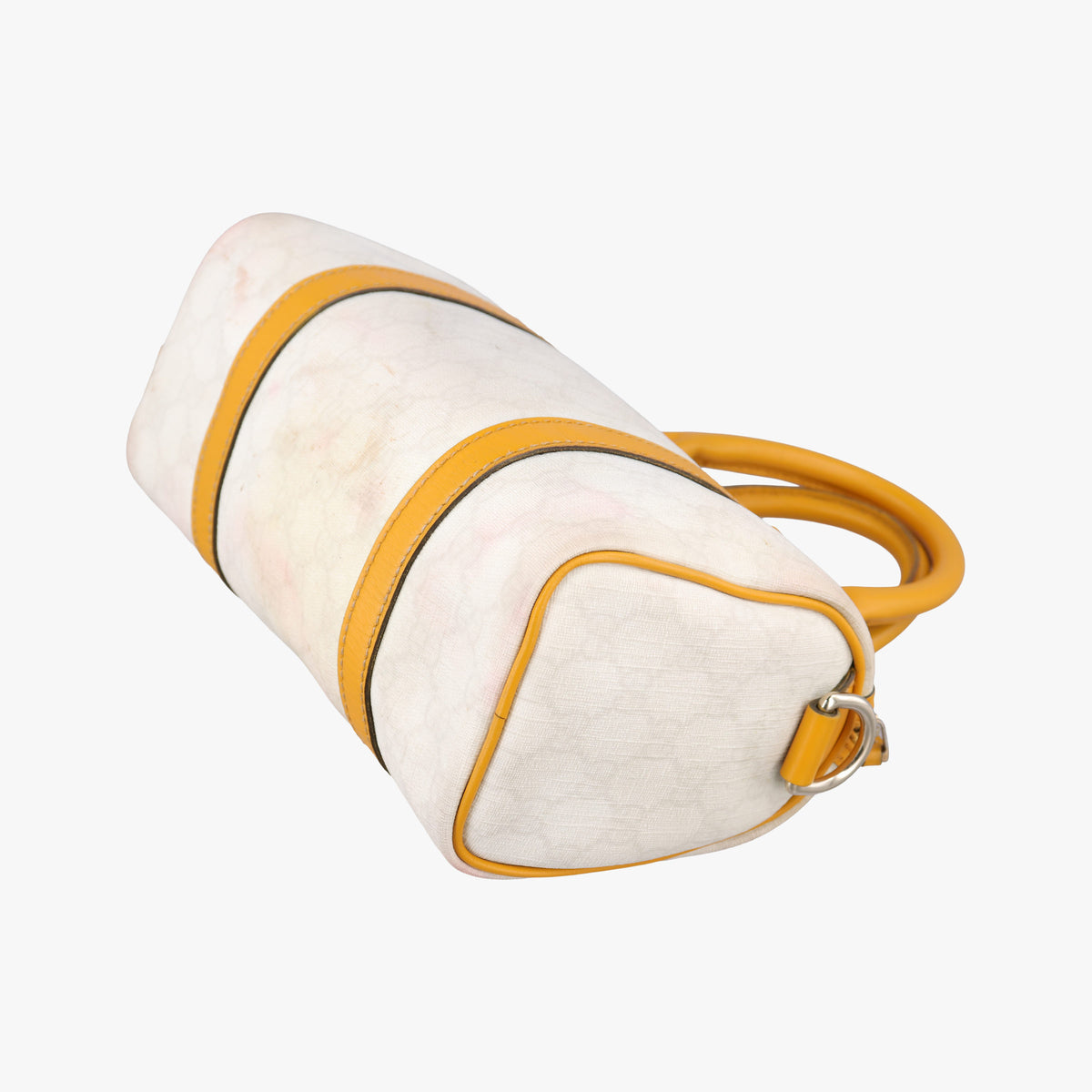 GG Plus GG Supreme Yellow×White PVC coated canvas 193604 C2495744GGプラス GGスプリーム イエロー×ホワイト PVCコーティングキャンバス 193604 C2495744