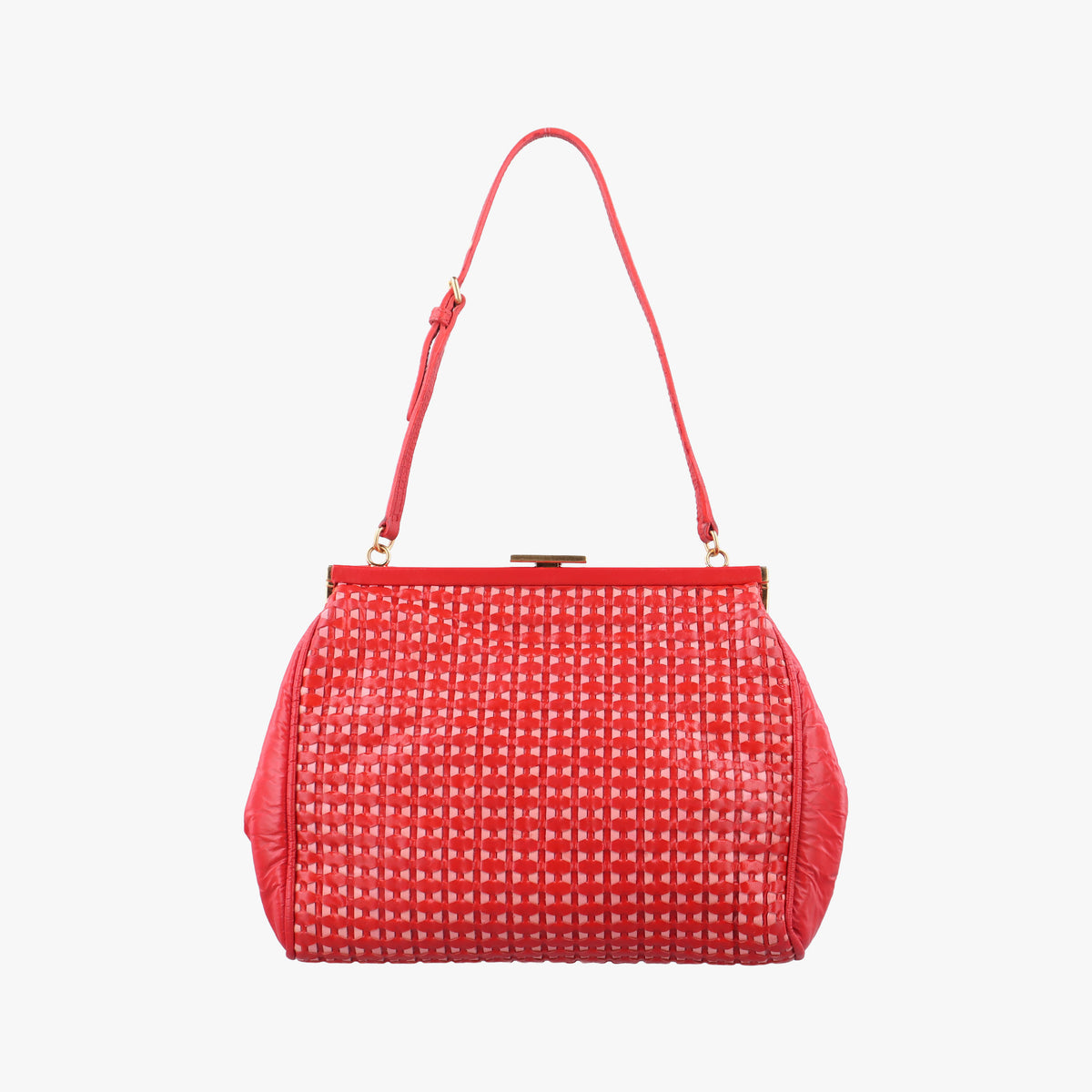 Frame Red Patent Leather 110がま口 レッド エナメルレザー 110