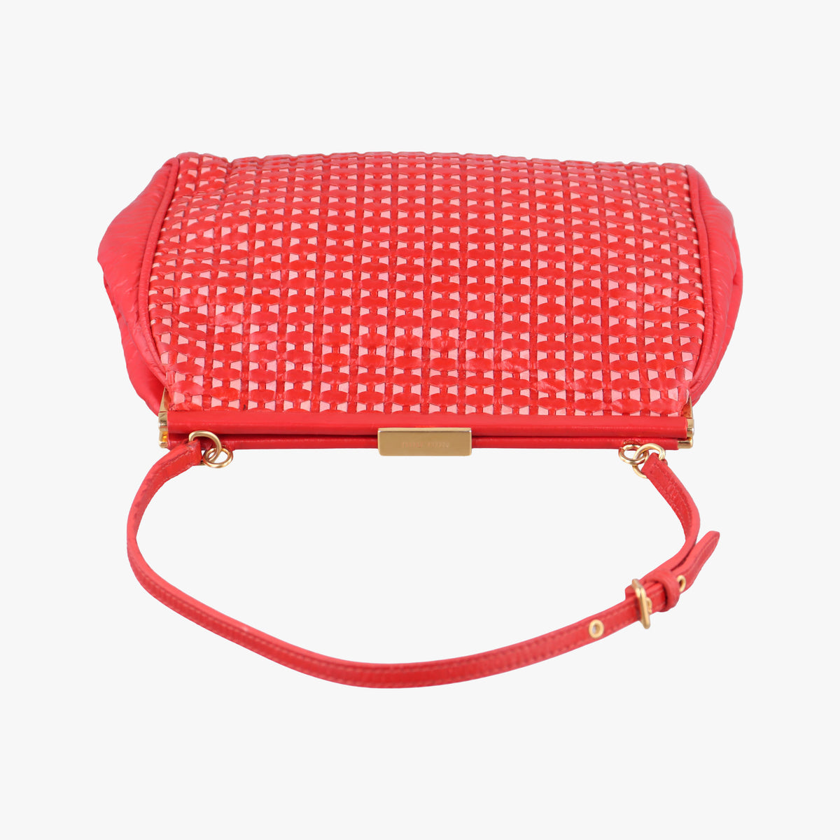 Frame Red Patent Leather 110がま口 レッド エナメルレザー 110