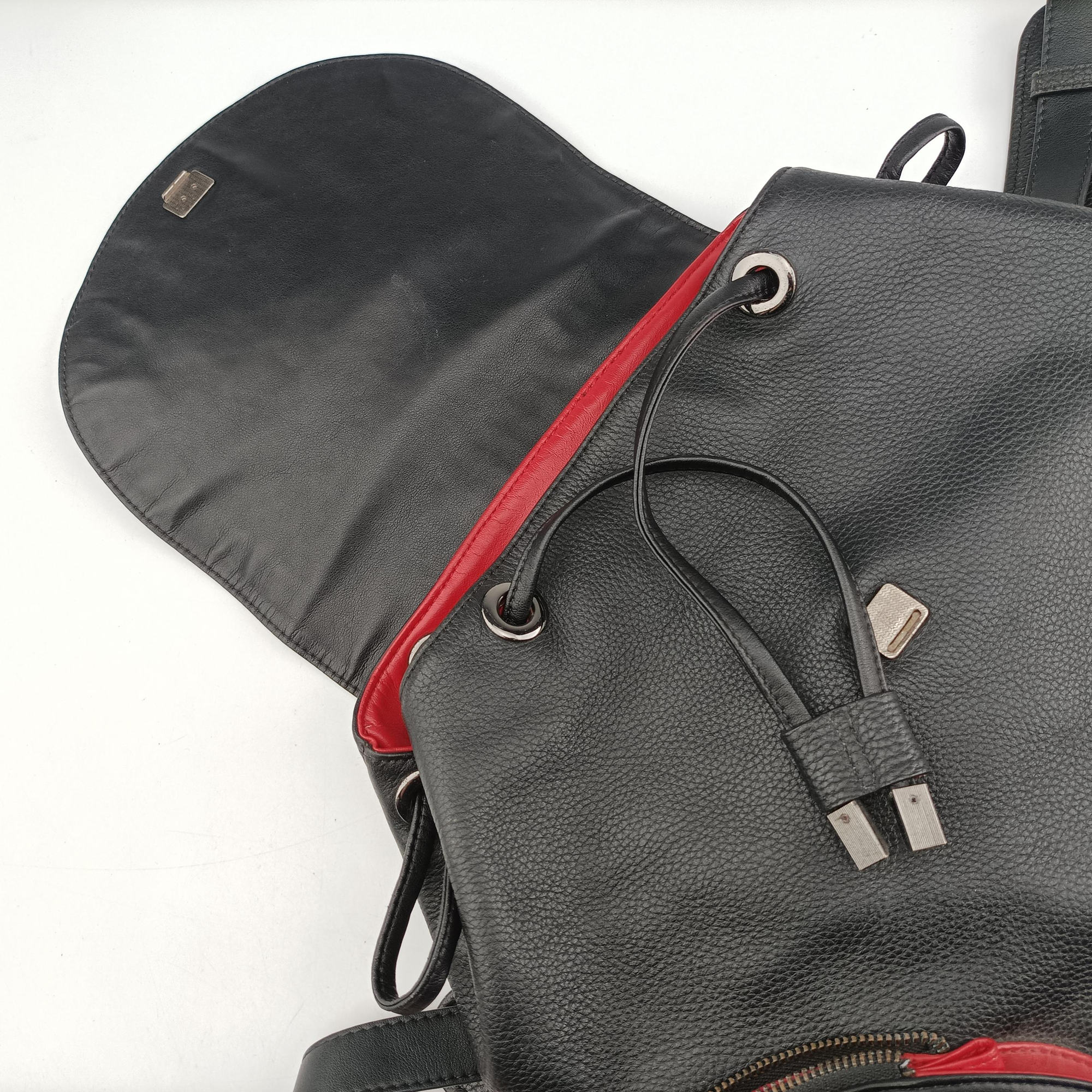 Explorafunk Black x Red leather エクスプロラファンク ブラック×レッド レザー