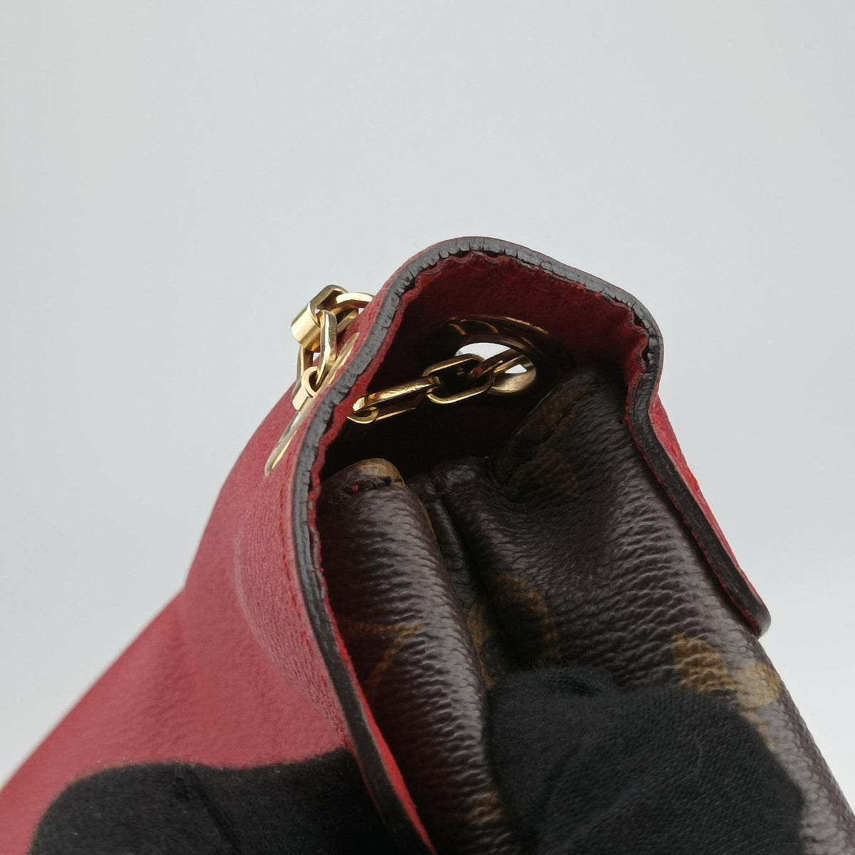 PALLAS Chain Brown×CERISE Monogram Canvas×calf leather M41201 MI3154パラス チェーン モノグラム/ブラウン×スリーズ モノグラムキャンバス×カーフレザー M41201 MI3154