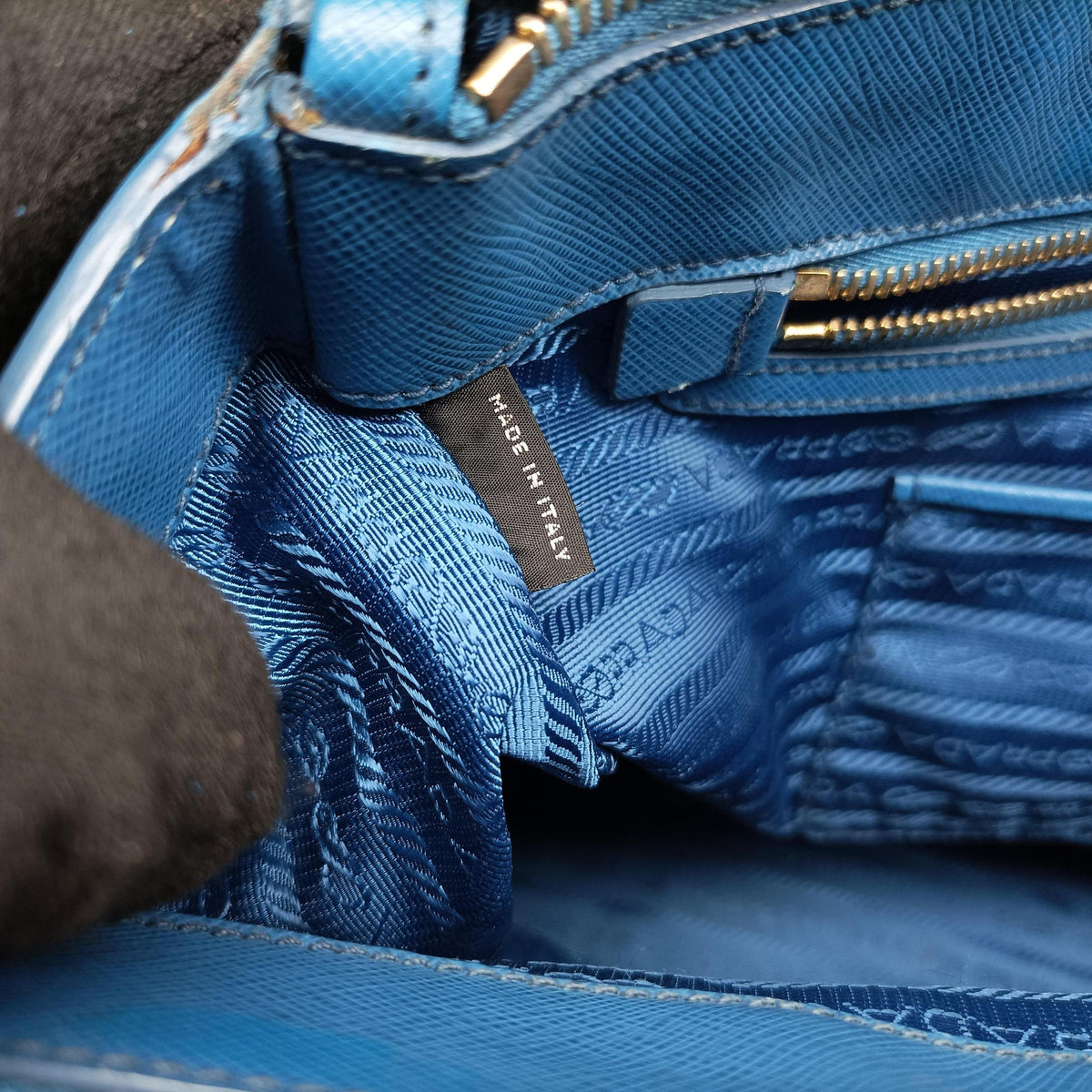 Galleria Blue SAFFIANO Leather BN1786 117ガレリア ブルー サフィアーノレザー BN1786 117