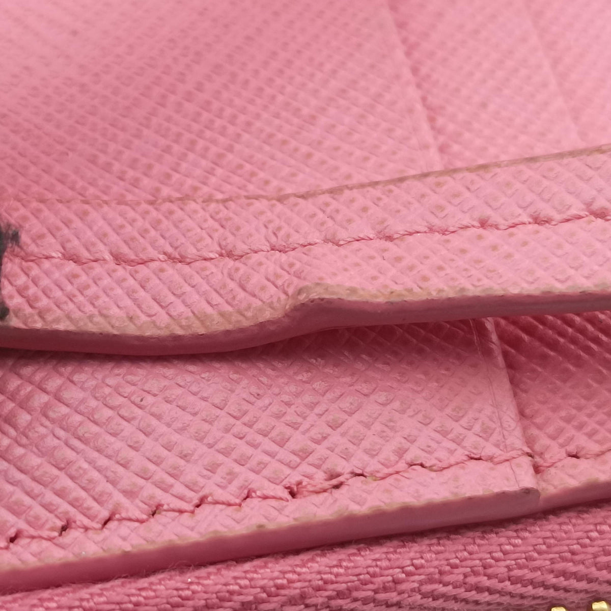 Phone Pouch Pink Saffiano Leather 85 Nフォンポーチ ピンク サフィアーノ レザー 85 N