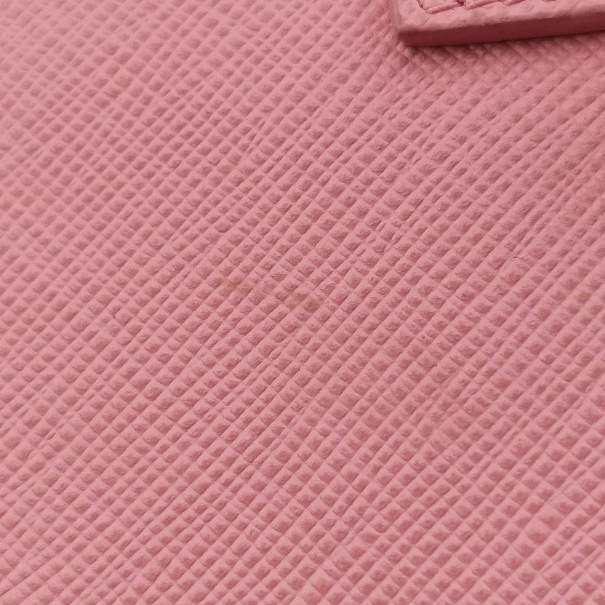 Phone Pouch Pink Saffiano Leather 85 Nフォンポーチ ピンク サフィアーノ レザー 85 N
