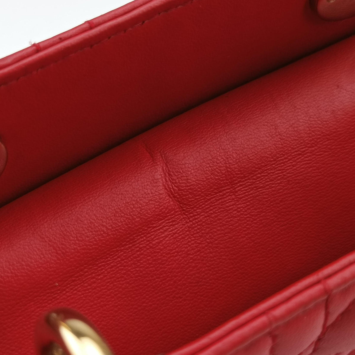 Lady Dior Red lambskin 18-MA-0186レディディオール レッド ラムスキン 18-MA-0186