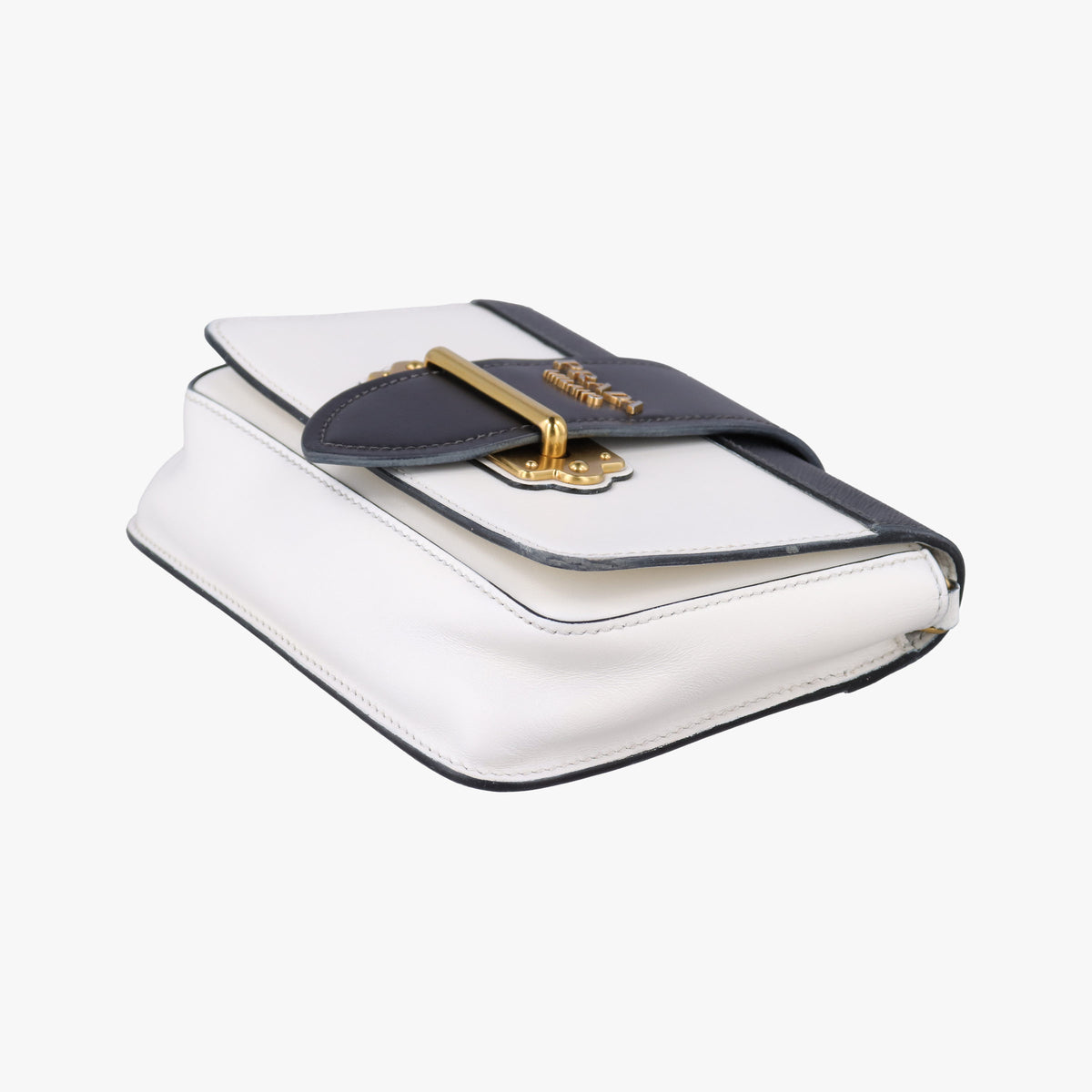 Cahier White Leather×SAFFIANO Leather 1BL004 256カイエ ホワイト レザー×サフィアーノレザー 1BL004 256