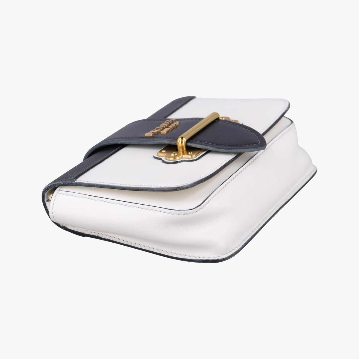 Cahier White Leather×SAFFIANO Leather 1BL004 256カイエ ホワイト レザー×サフィアーノレザー 1BL004 256