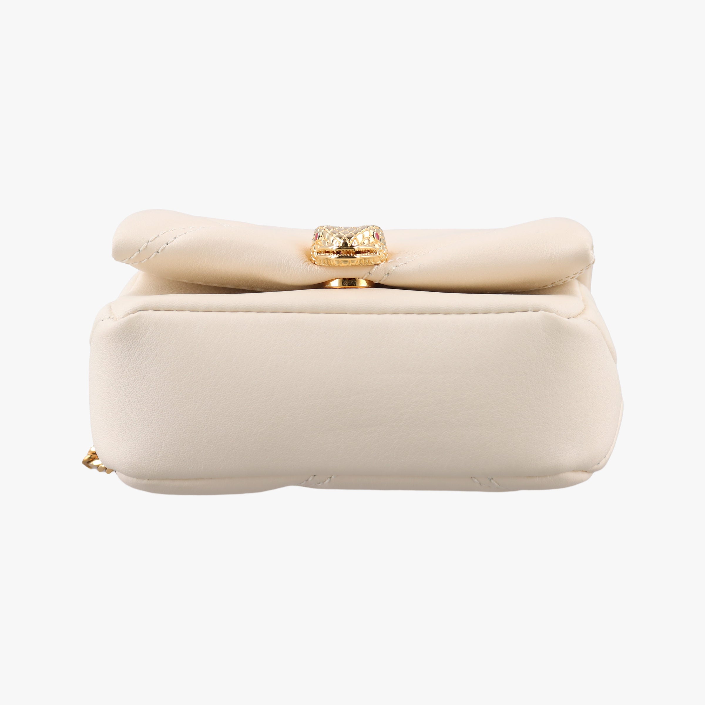 Serpenti Cabochon Micro Ivory Opal calf セルペンティ カボション マイクロ アイボリー オパール カーフ
