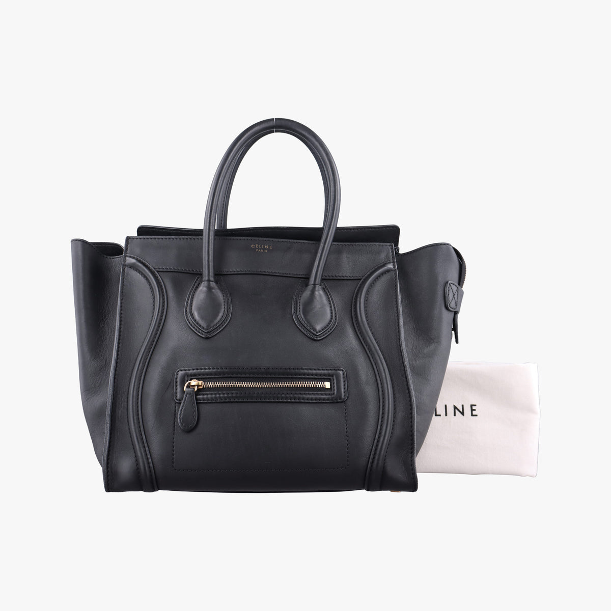 Luggage Mini Shopper Black Leather W-SN-0171 F-PA-0181ラゲージミニショッパー ブラック レザー W-SN-0171 F-PA-0181