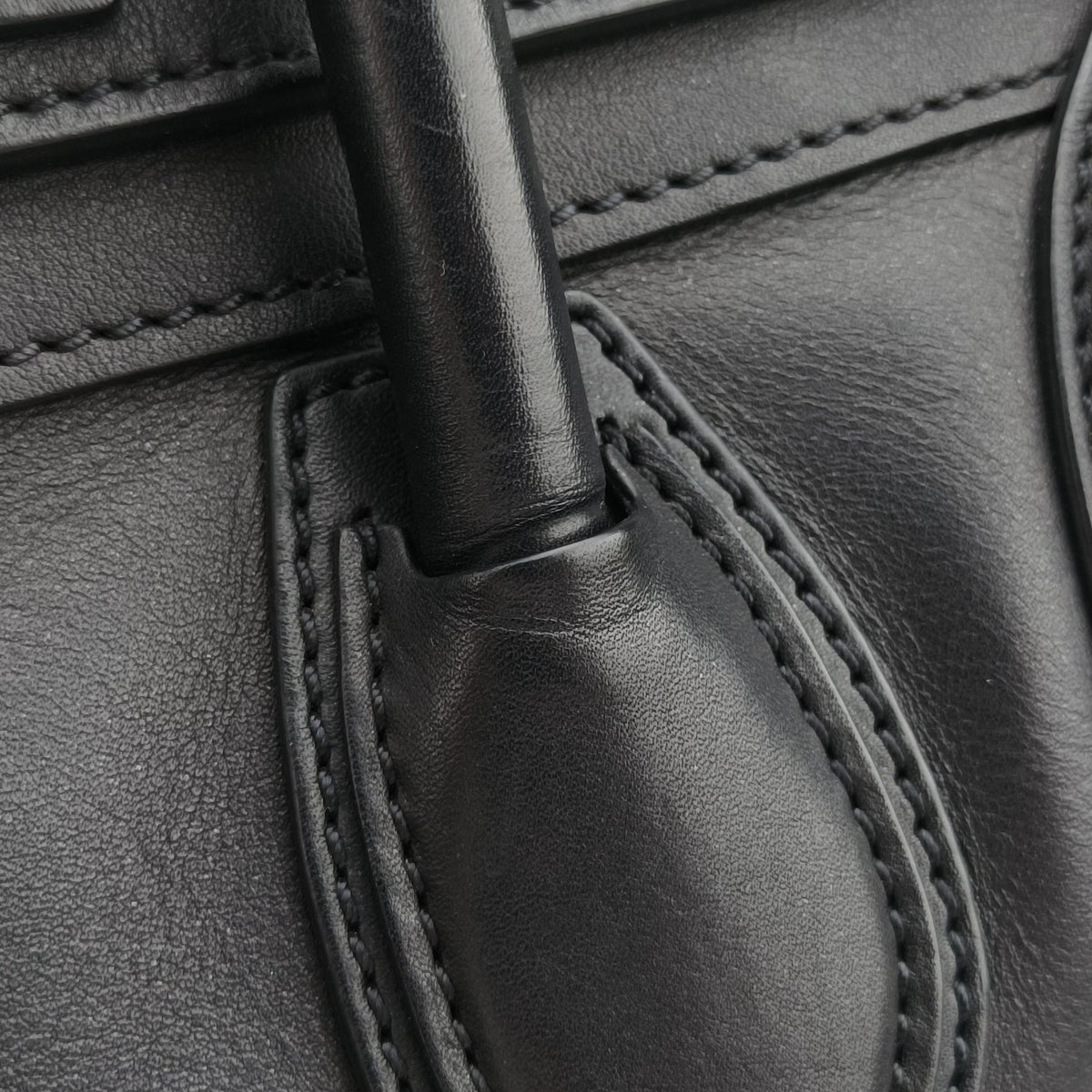 Luggage Mini Shopper Black Leather W-SN-0171 F-PA-0181ラゲージミニショッパー ブラック レザー W-SN-0171 F-PA-0181