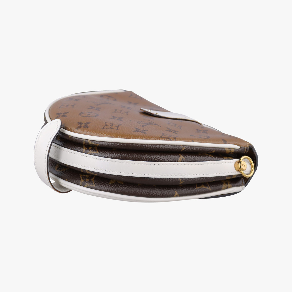 Chantilly Lock Brown x white Monogram x Leather PL0198シャンティイ ロック ブラウン×ホワイト モノグラム×レザー PL0198