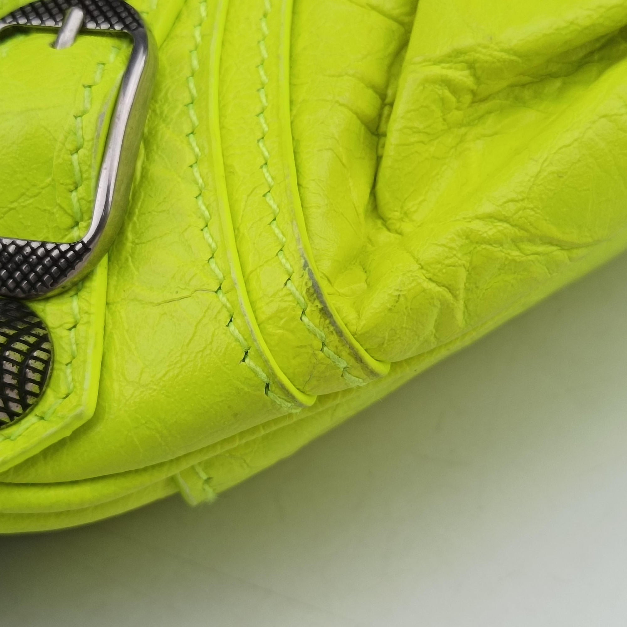 Le Cagole YellowGreen lambskin 695814.7206.R.493075ルカゴール イエローグリーン ラムスキン 695814.7206.R.493075