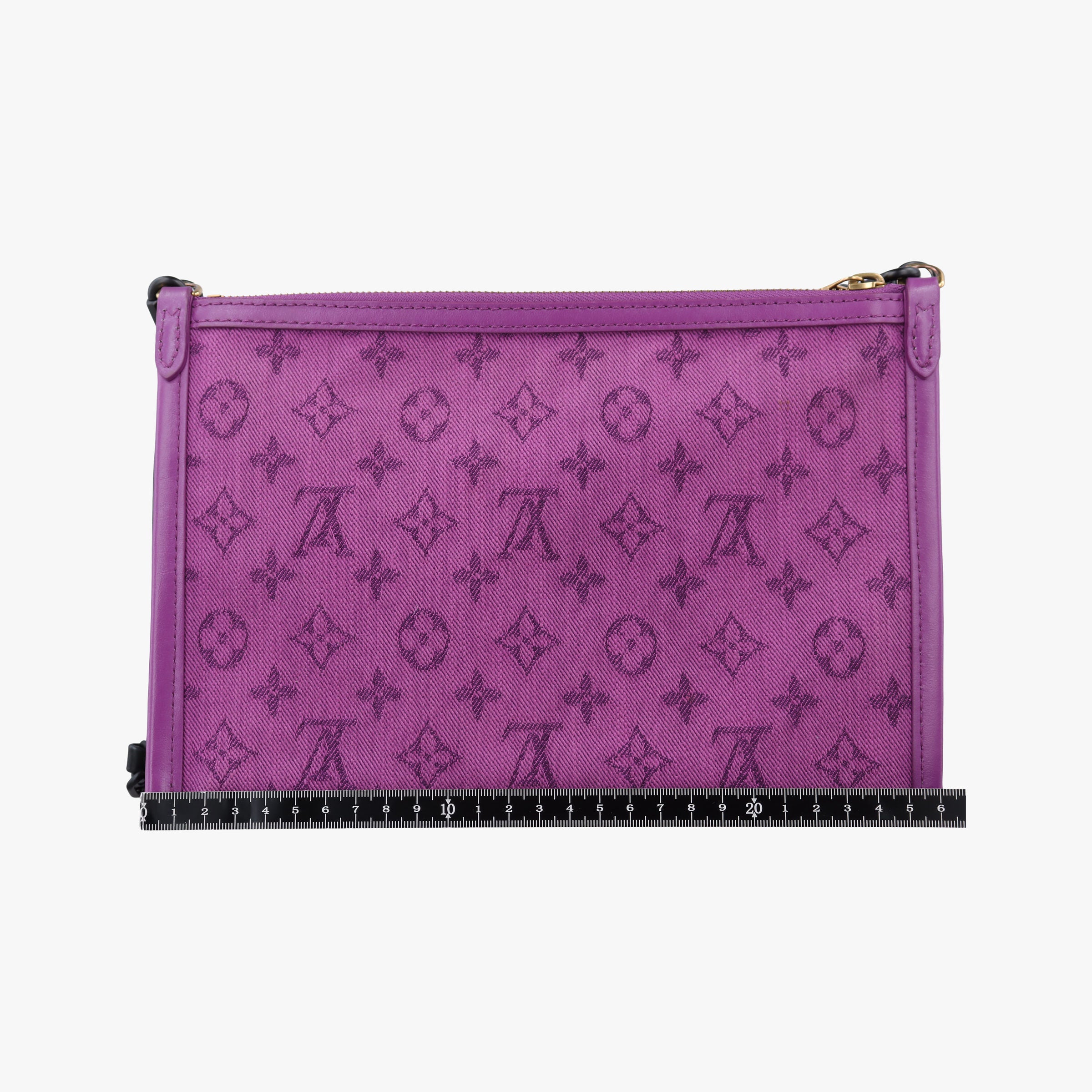 Flat Messenger purple x Brown Monogram Canvas x Denim M44641 CA1159フラットメッセンジャー パープル x ブラウン モノグラム キャンバス x デニム M44641 CA1159