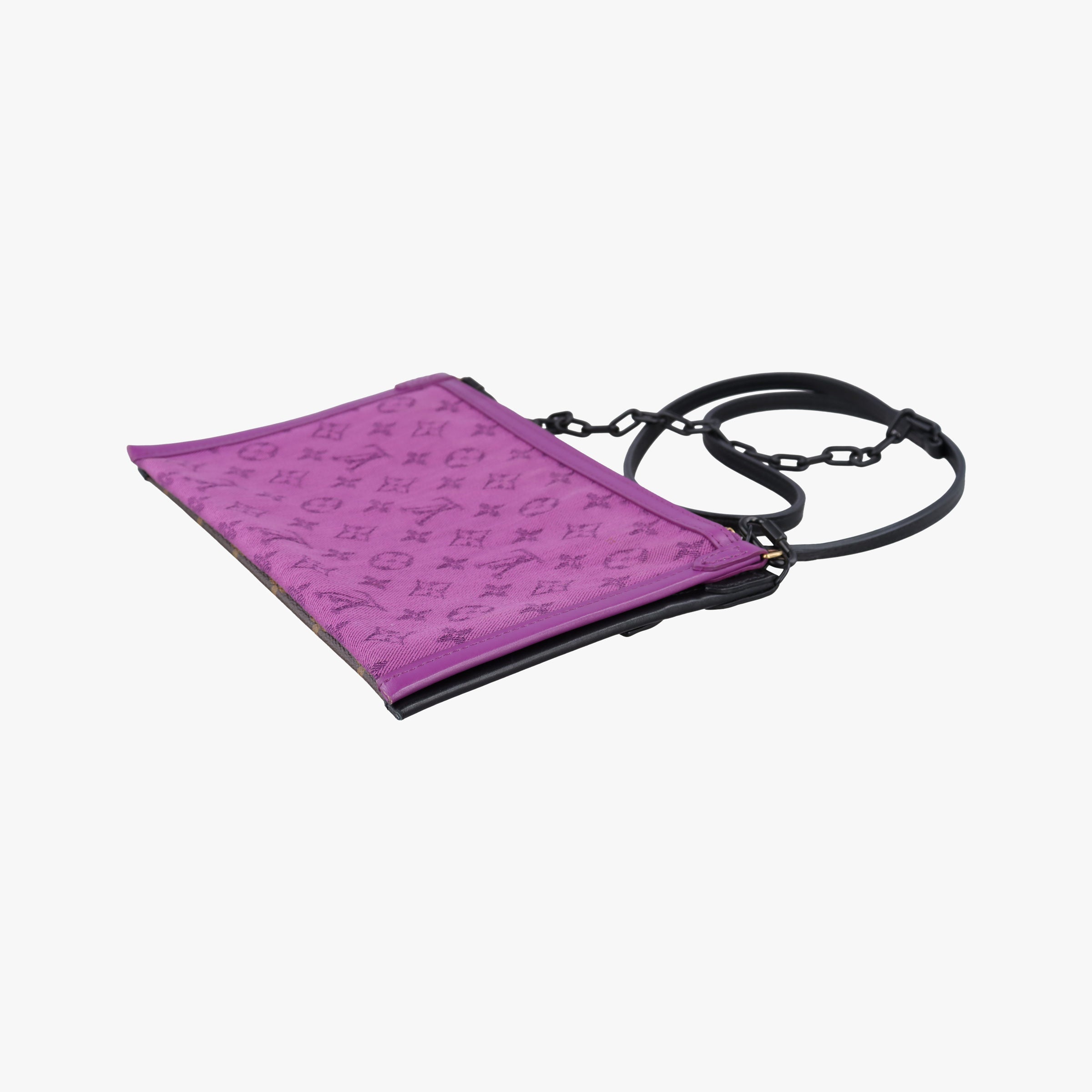 Flat Messenger purple x Brown Monogram Canvas x Denim M44641 CA1159フラットメッセンジャー パープル x ブラウン モノグラム キャンバス x デニム M44641 CA1159