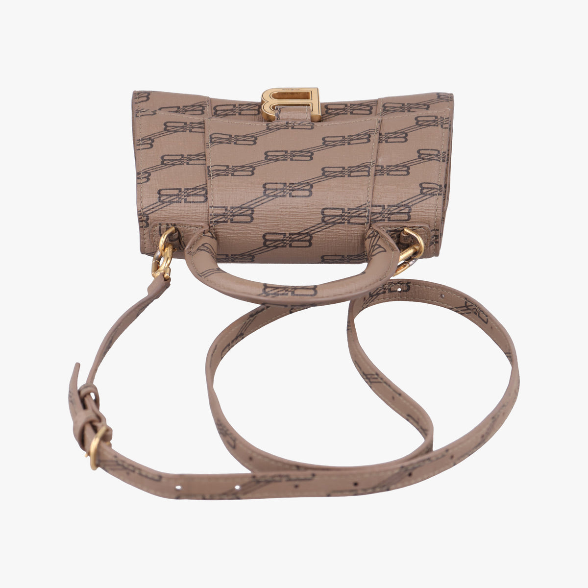 Hourglass XS BB monogram Brown PVCcoated canvas 592833.2762.0.620318アワーグラス XS BBモノグラム ブラウン PVCコーティングキャンバス 592833.2762.0.620318