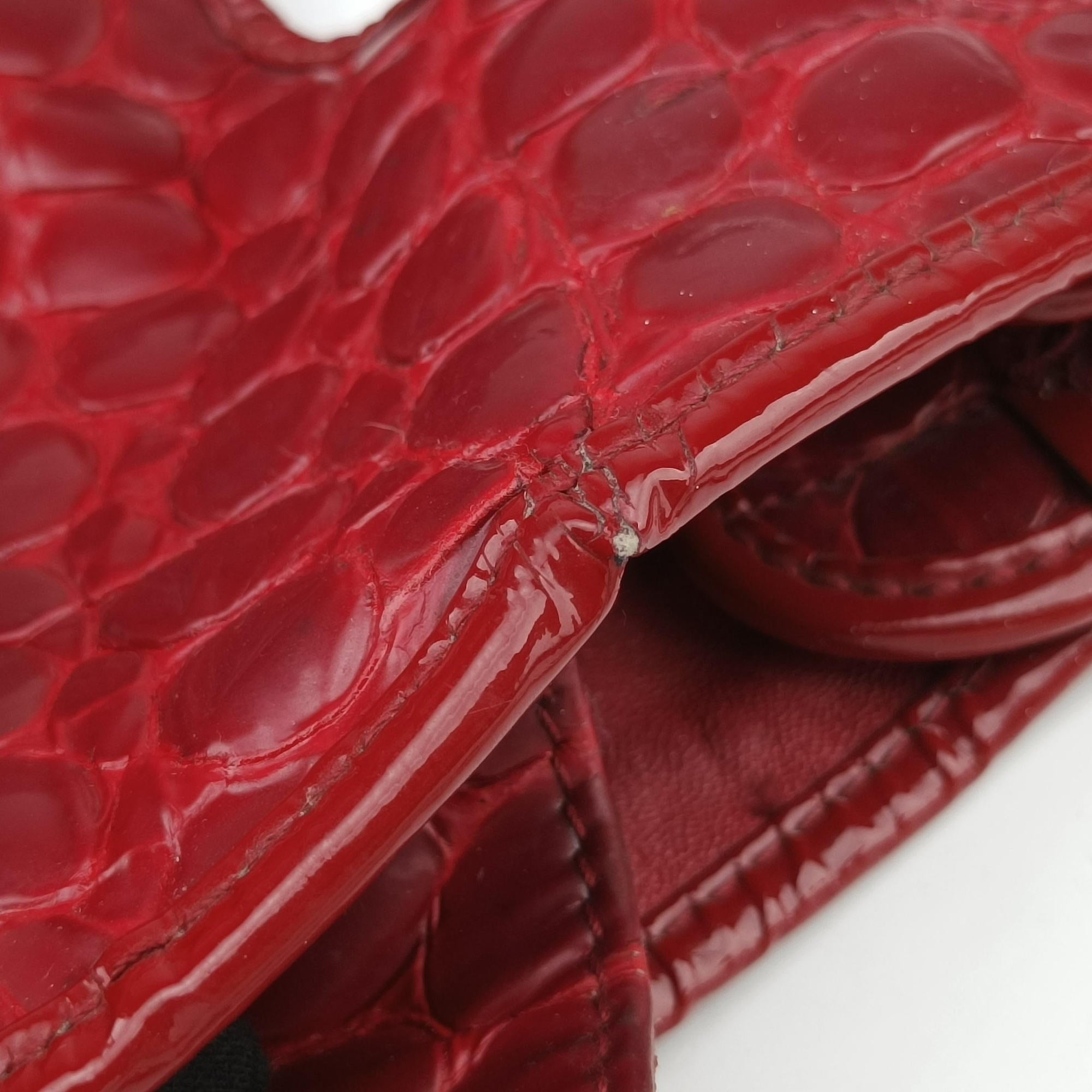 Croc Red Leather 01-RU-0019クロック レッド レザー 01-RU-0019