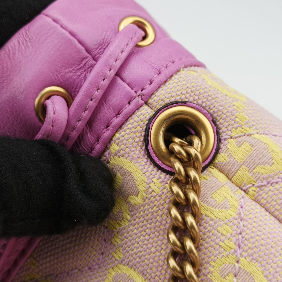 GG Marmont Purple x Beige canvas 783175 GGマーモント パープル x ベージュ キャンバス 783175