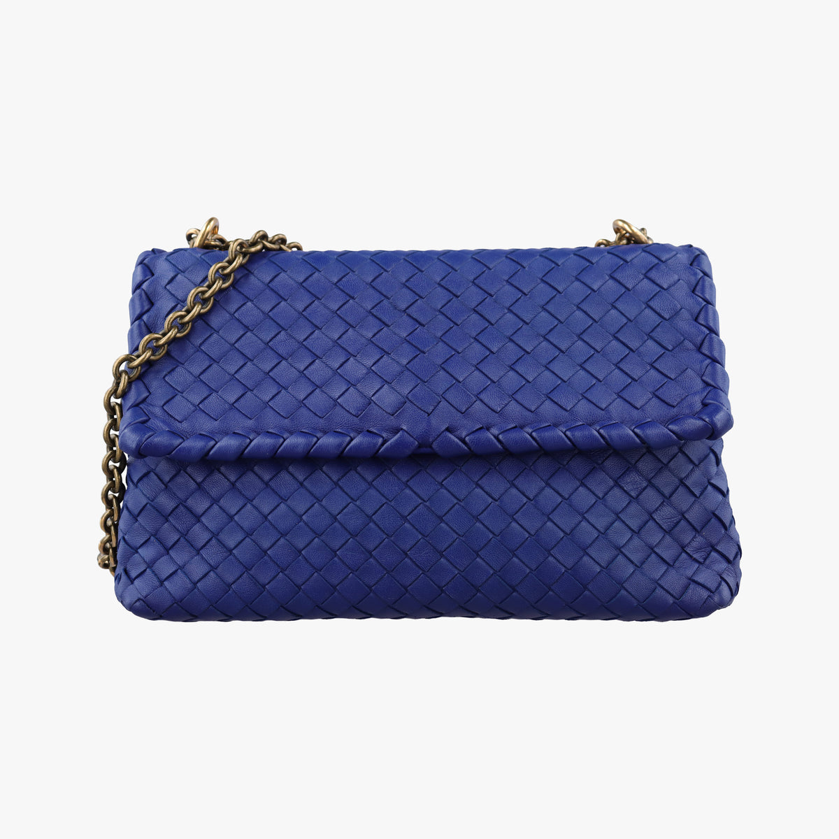 Intrecciato Olimpia Blue lambskin B07074592Nイントレチャート オリンピア ブルー ラムスキン B07074592N