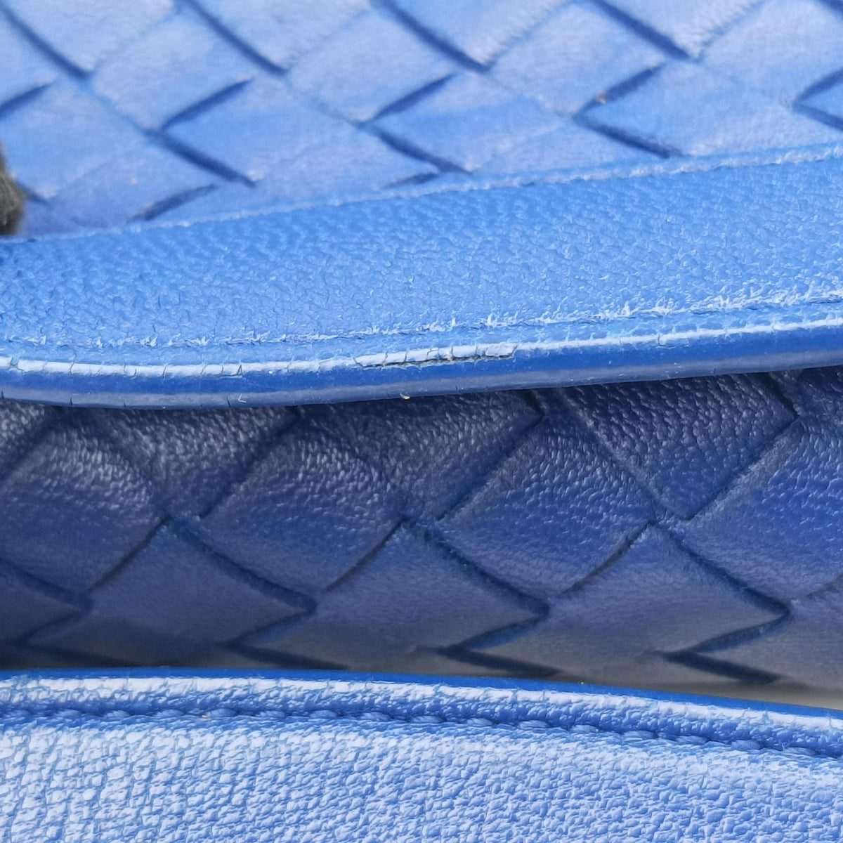 Intrecciato Olimpia Blue lambskin B07074592Nイントレチャート オリンピア ブルー ラムスキン B07074592N