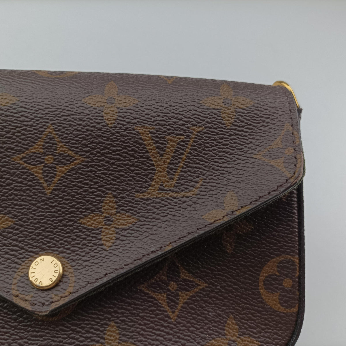 Multi Pochette FeLICIE Brown×KHAKI Monogram Canvas M80091 FH0211ミュルティ ポシェット フェリシー モノグラム/ブラウン×カーキ モノグラムキャンバス M80091 FH0211