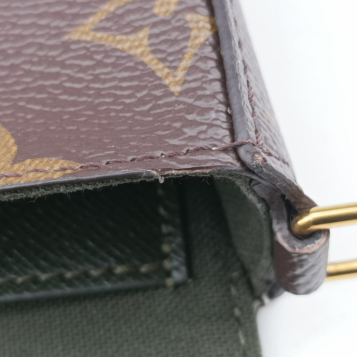 Multi Pochette FeLICIE Brown×KHAKI Monogram Canvas M80091 FH0211ミュルティ ポシェット フェリシー モノグラム/ブラウン×カーキ モノグラムキャンバス M80091 FH0211