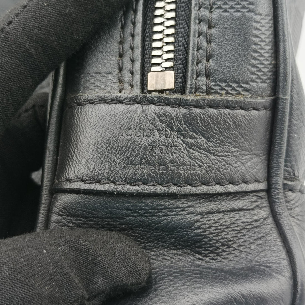 Porte Documents Voyage Noir Damier Infini N41125 BA2142ポルト ドキュマン ヴォワヤージュ ノワール ダミエ アンフィニ N41125 BA2142
