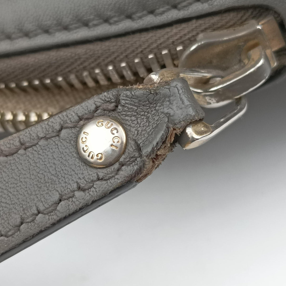 Microguccissima Grey Leather 449654 C026722077マイクログッチシマ グレー レザー 449654 C026722077