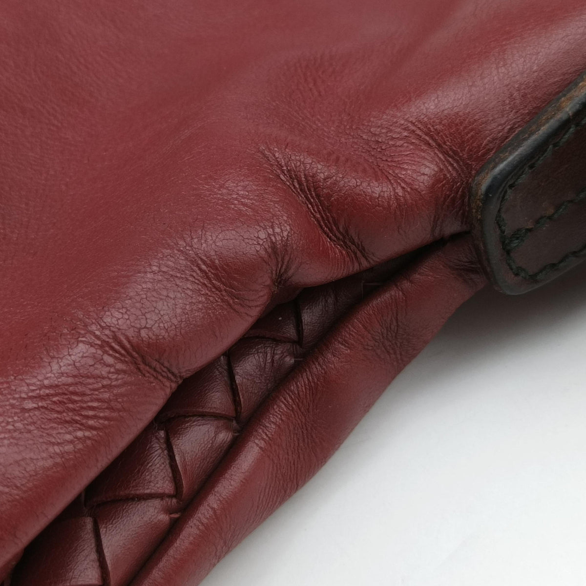 Intrecciato Red lambskin B02619355Tイントレチャート レッド ラムスキン B02619355T