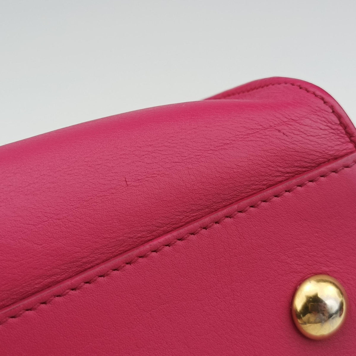 Y Ligne Petit Cabas Rose Leather 311210 311210.467891Yライン プチカバス ローズ レッド レザー 311210 311210.467891