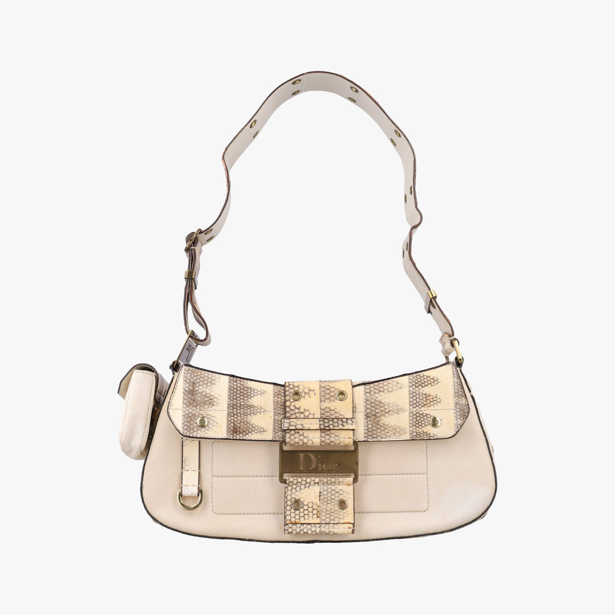 Street Chic Columbus Beige Python×canvas 00-MA-1022ストリートシック コロンバス ベージュ パイソン×キャンバス 00-MA-1022