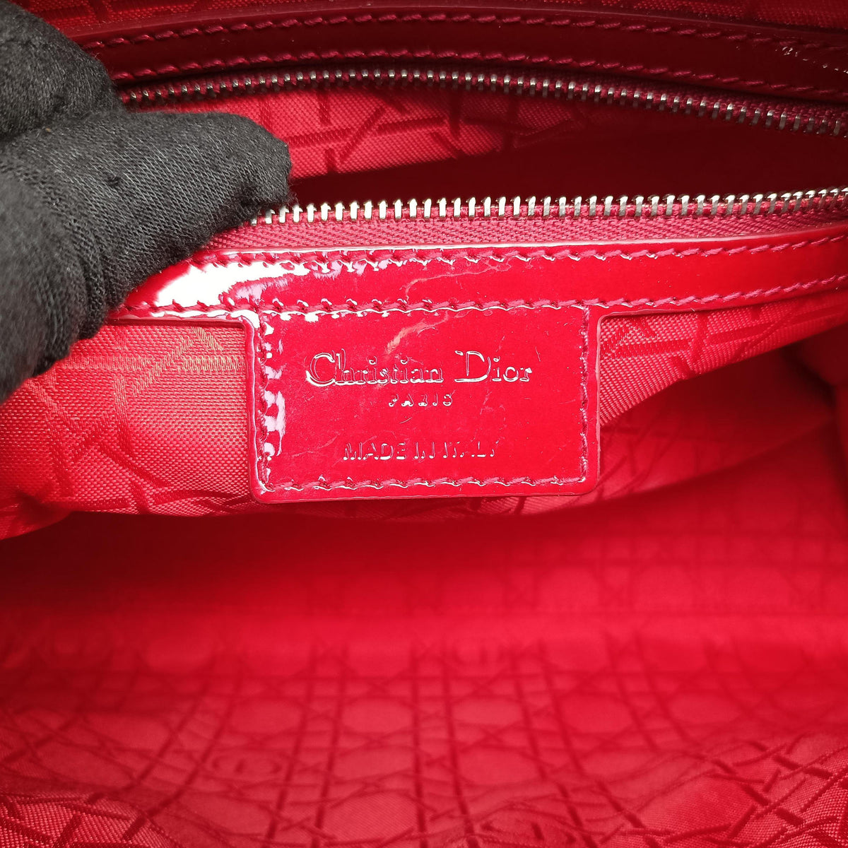 Lady Dior Red patent 09-BO-0174レディディオール レッド パテント 09-BO-0174