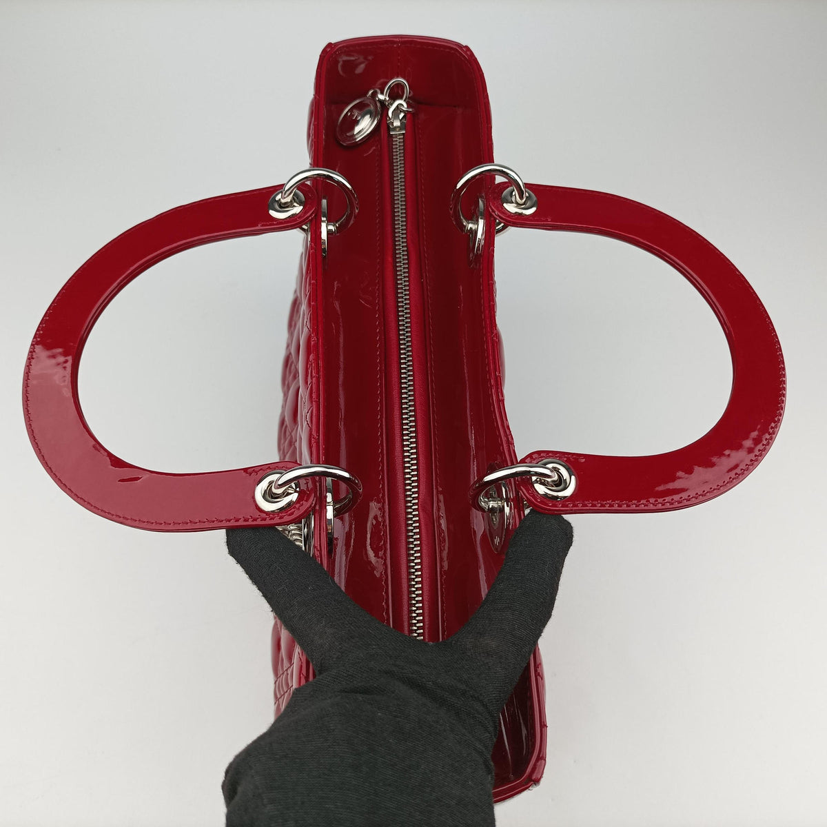 Lady Dior Red patent 09-BO-0174レディディオール レッド パテント 09-BO-0174