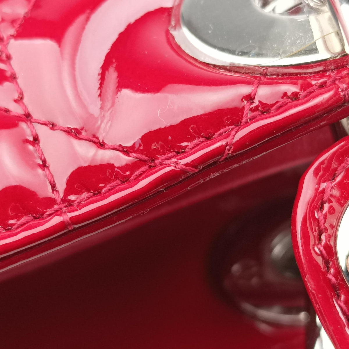 Lady Dior Red patent 09-BO-0174レディディオール レッド パテント 09-BO-0174