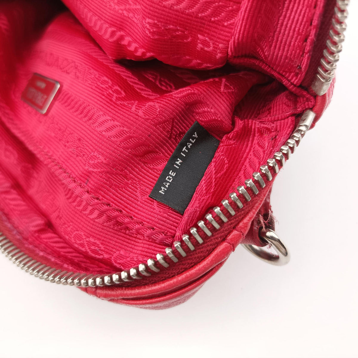 Gaufre Mini Red leather 1BH112 53ギャザーミニ レッド レザー 1BH112 53