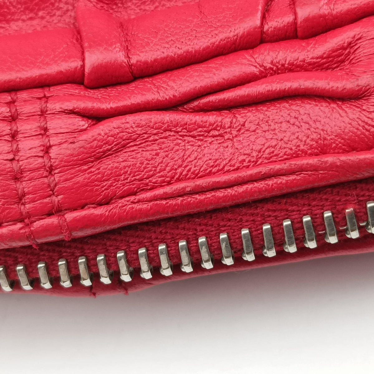 Gaufre Mini Red leather 1BH112 53ギャザーミニ レッド レザー 1BH112 53