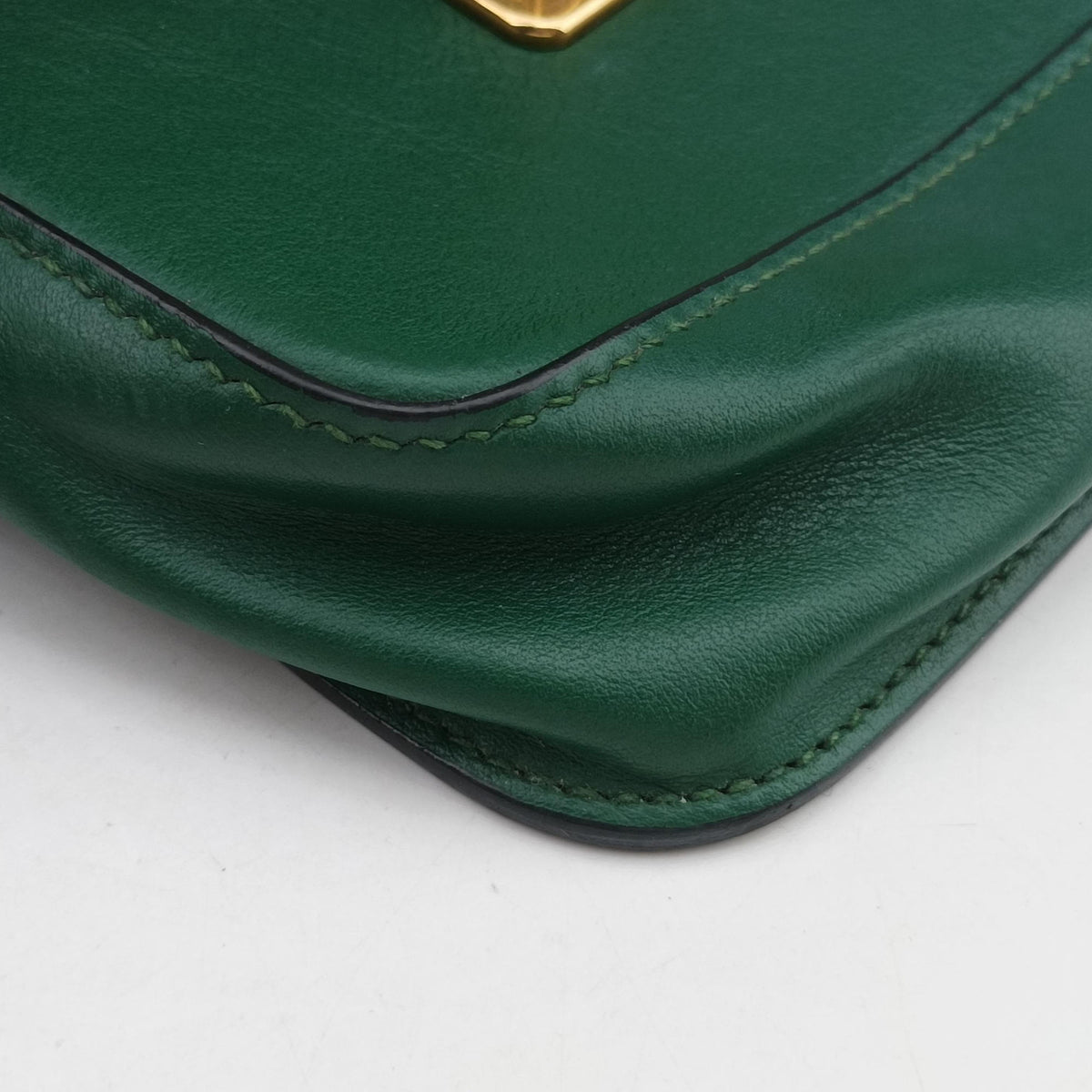 City Calf Cahier Green×black leather 25シティカーフ カイエ グリーン×ブラック レザー 25