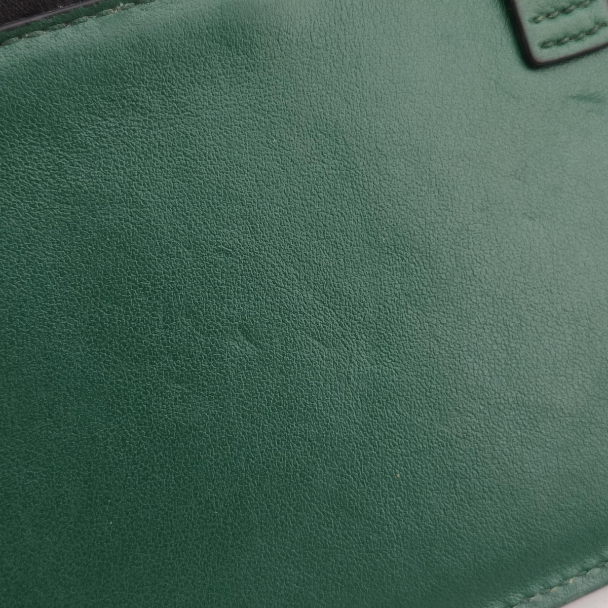 City Calf Cahier Green×black leather 25シティカーフ カイエ グリーン×ブラック レザー 25