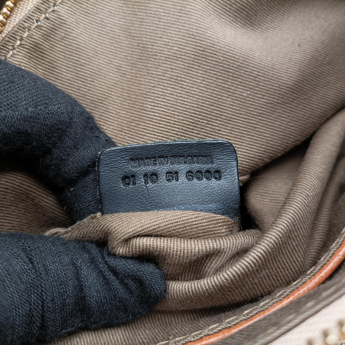 Harley Beige×Brown Canvas× leather 01 10 51 6008ハーレー ベージュ×ブラウン キャンバス×レザー 01 10 51 6008