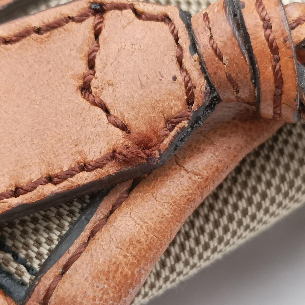 Harley Beige×Brown Canvas× leather 01 10 51 6008ハーレー ベージュ×ブラウン キャンバス×レザー 01 10 51 6008