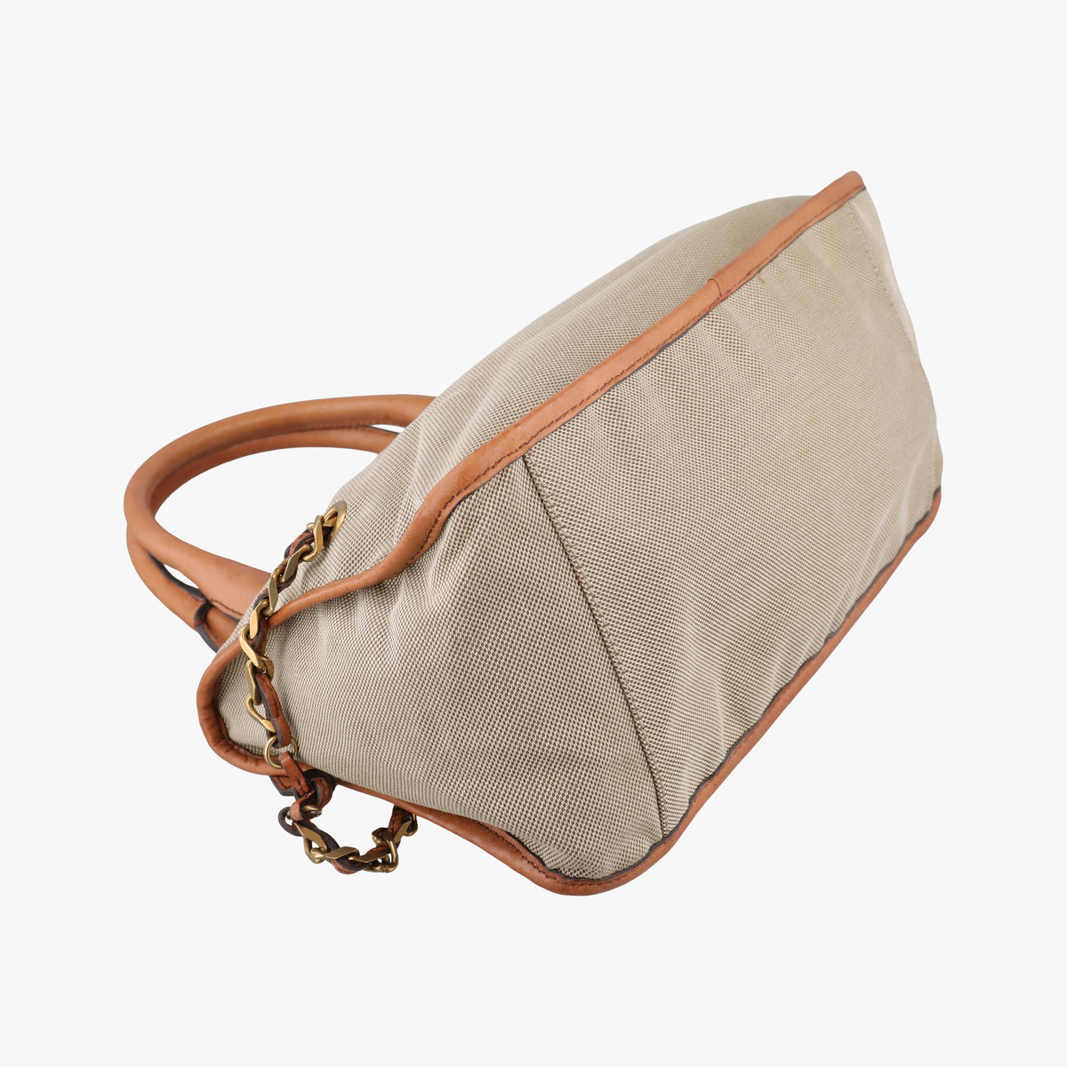 Harley Beige×Brown Canvas× leather 01 10 51 6008ハーレー ベージュ×ブラウン キャンバス×レザー 01 10 51 6008