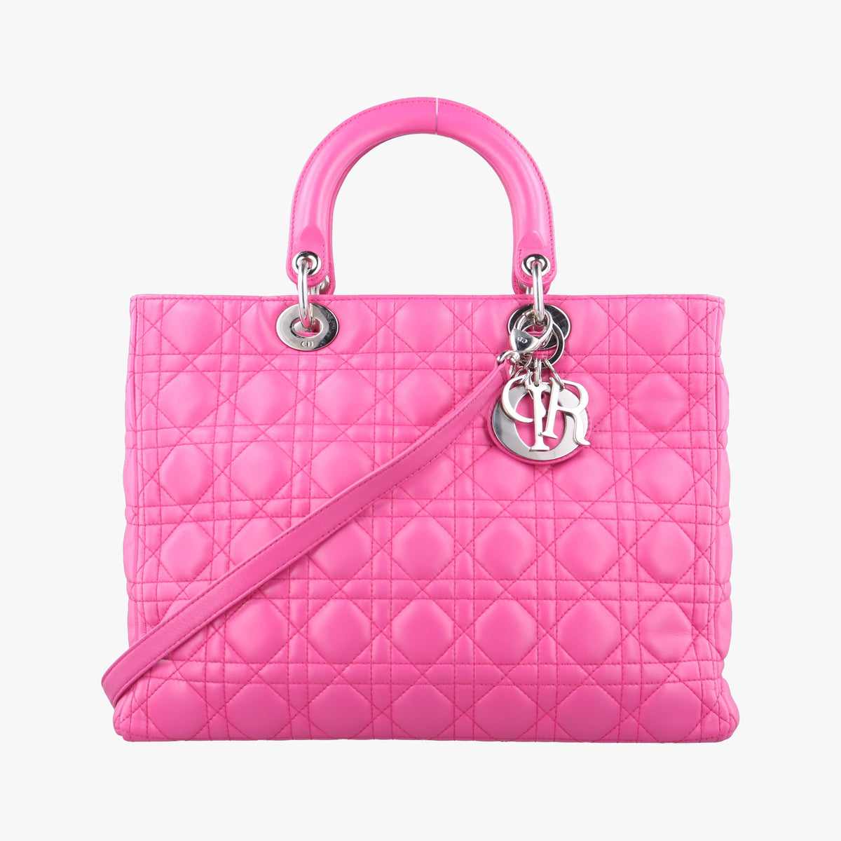 Lady Dior Pink lambskin 08-MA-1121レディディオール ピンク ラムスキン 08-MA-1121