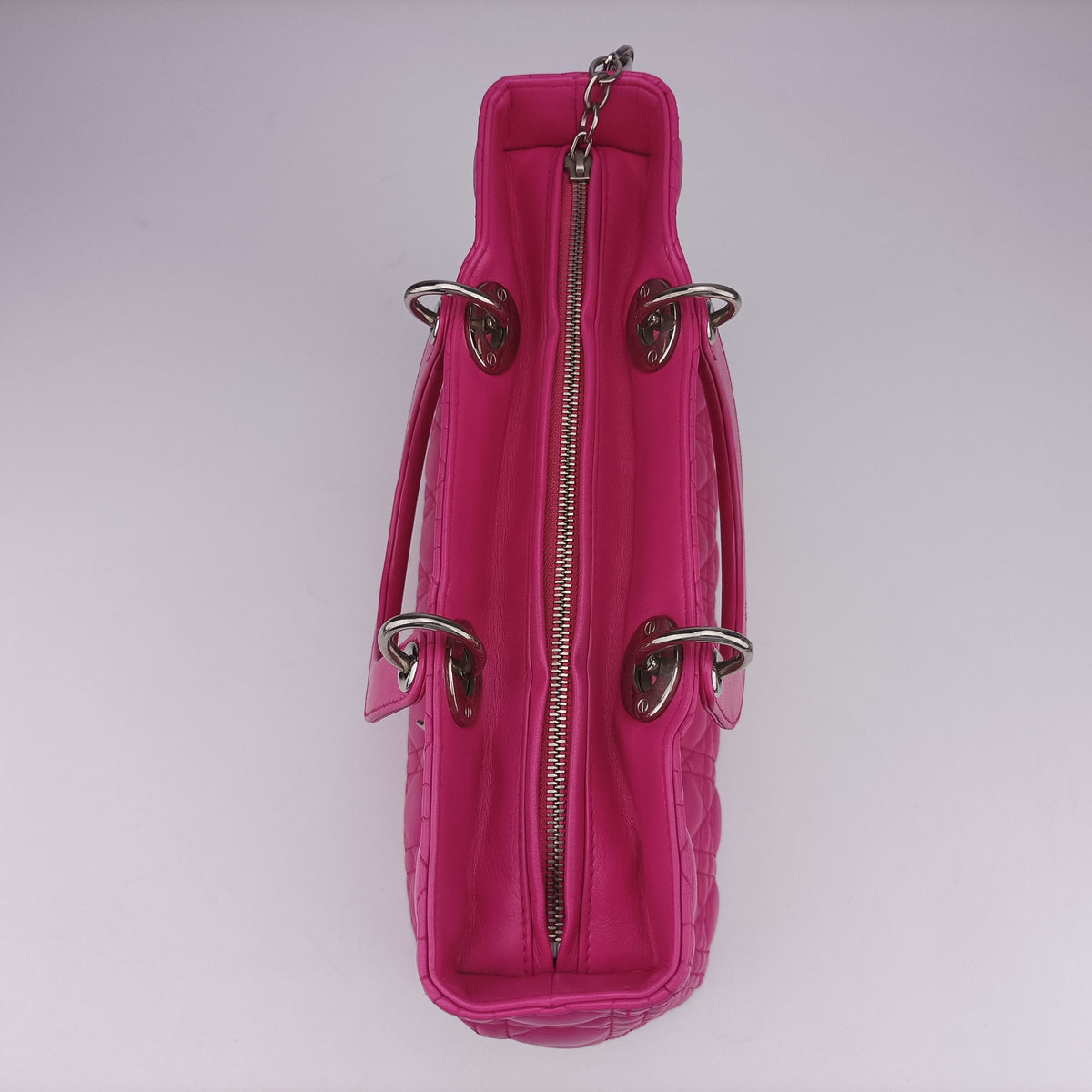 Lady Dior Pink lambskin 08-MA-1121レディディオール ピンク ラムスキン 08-MA-1121