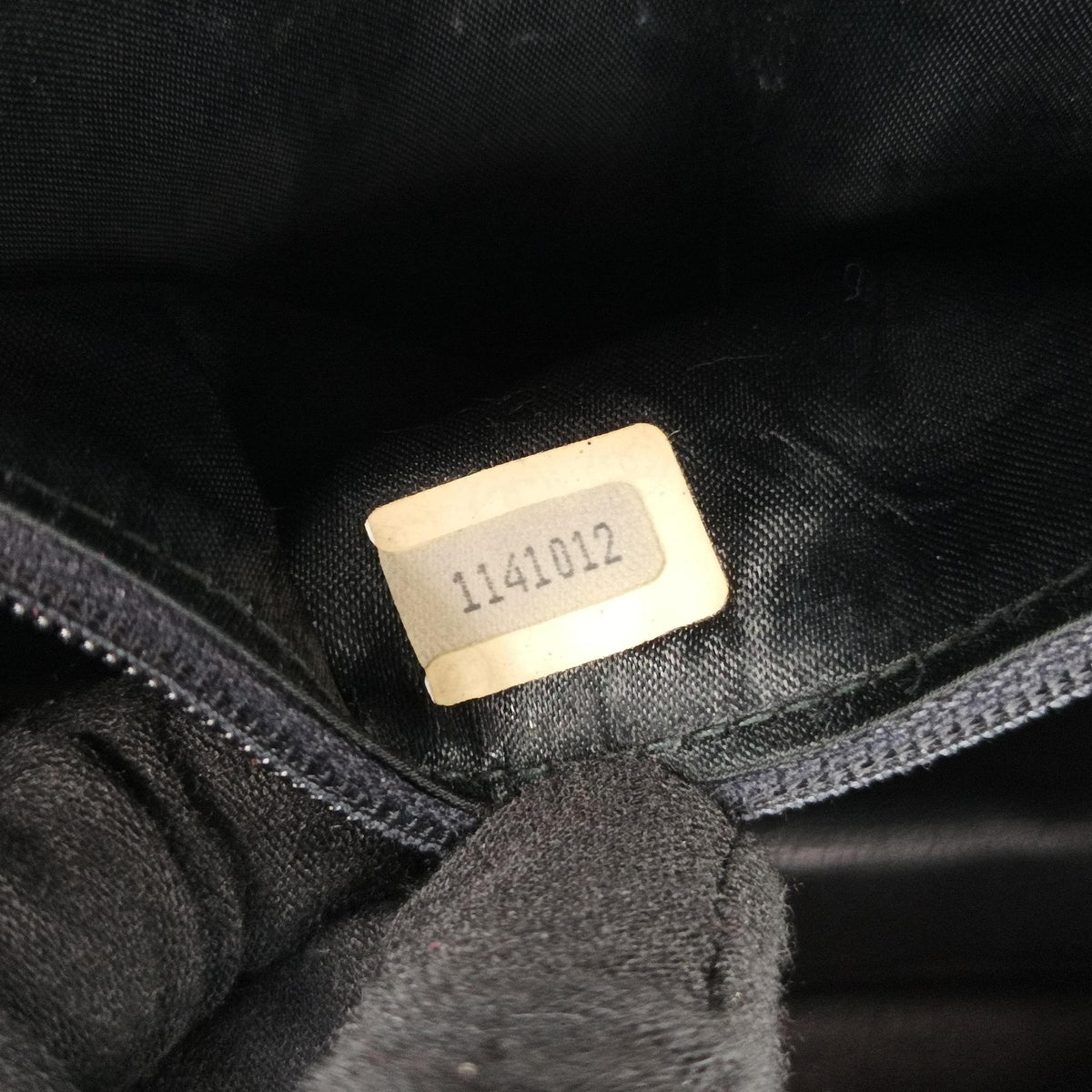 Matelasse fringe Black Lambskin 1141012マトラッセ フリンジ付き ブラック ラムスキン 1141012