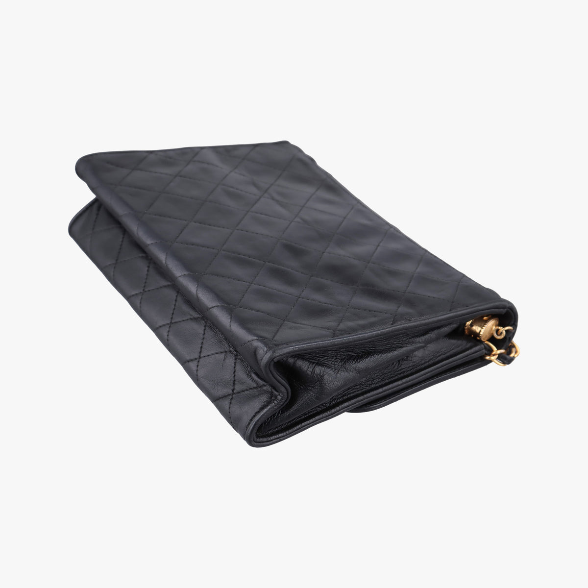 Matelasse fringe Black Lambskin 1141012マトラッセ フリンジ付き ブラック ラムスキン 1141012