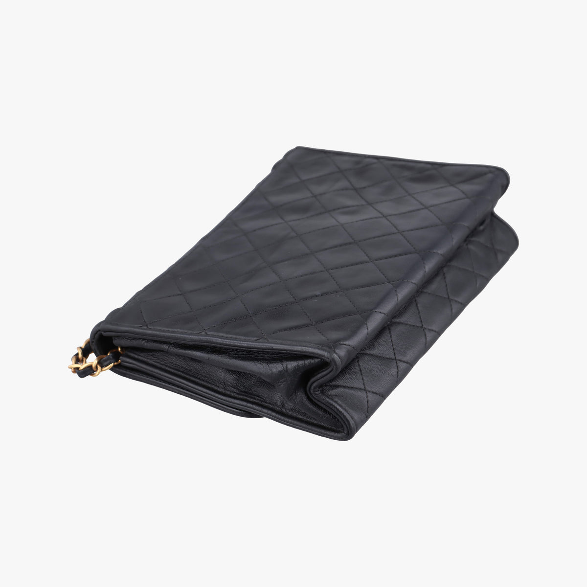 Matelasse fringe Black Lambskin 1141012マトラッセ フリンジ付き ブラック ラムスキン 1141012